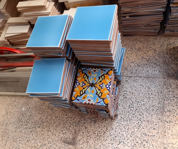 Turquoise tile