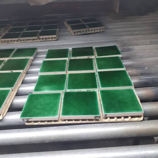 Emerald green tile